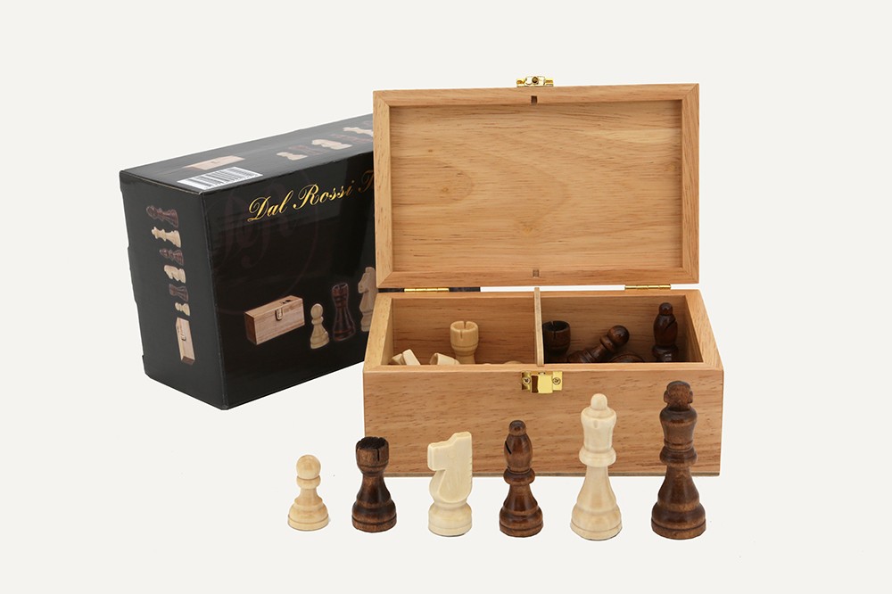Dal Rossi Italy Chess 85mm Pieces Plus Storage Box