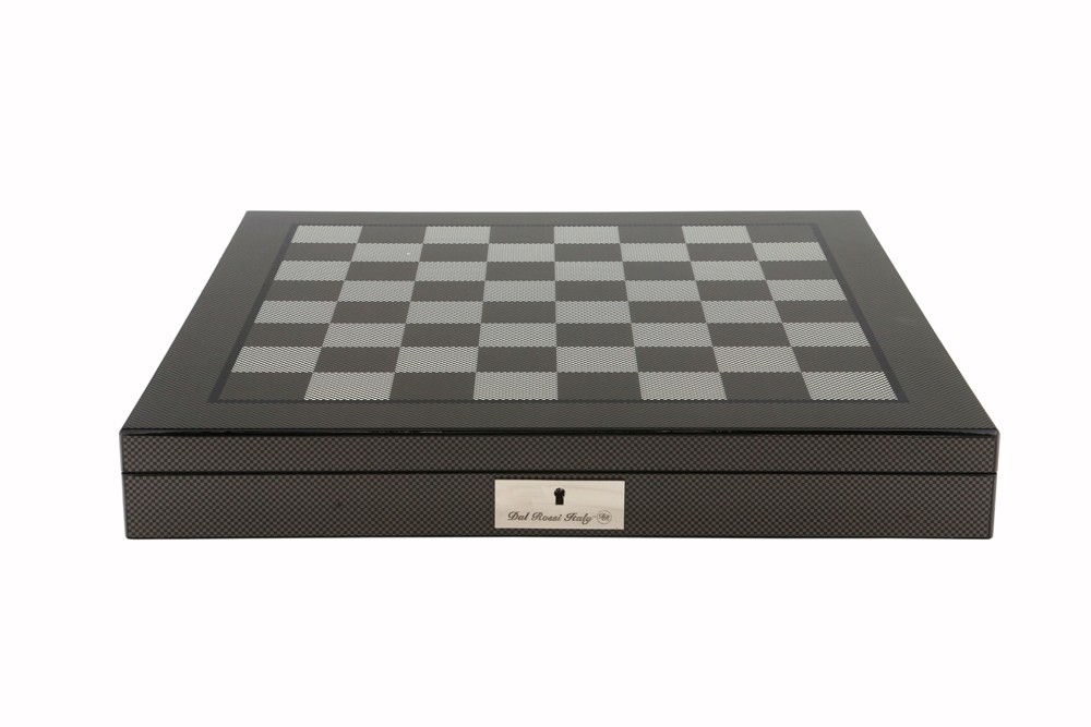 Dal Rossi Italy Carbon Fibre Shiny Finish Chess Box 20” with compartments