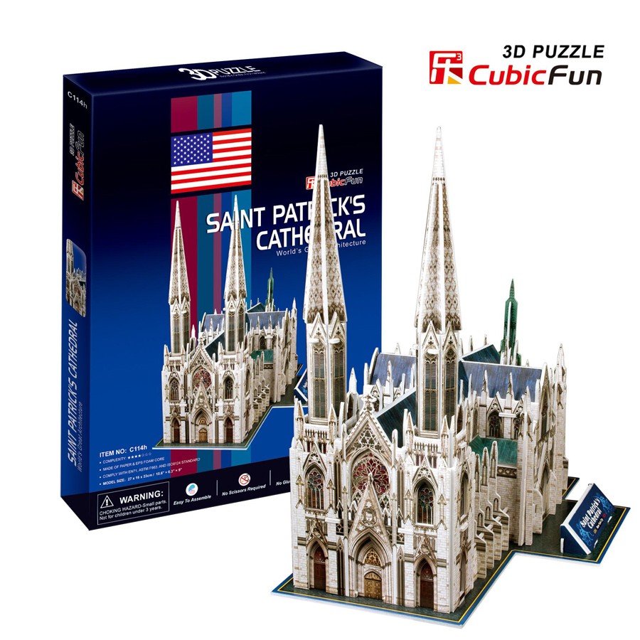 CubicFun St.Patricks Cathedral 3D Puzzle New York