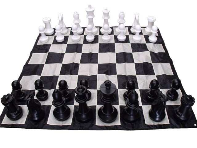 Giant Nylon Fabric Chess Board 280cm BOARD ONLY To suit 60cm Chess pieces
