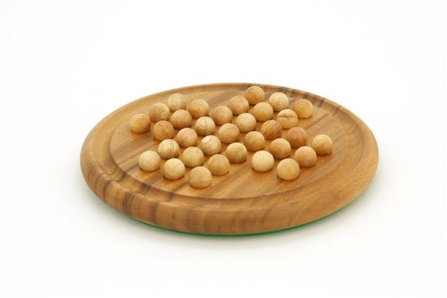 Solitaire-round wood balls 8.5 dia