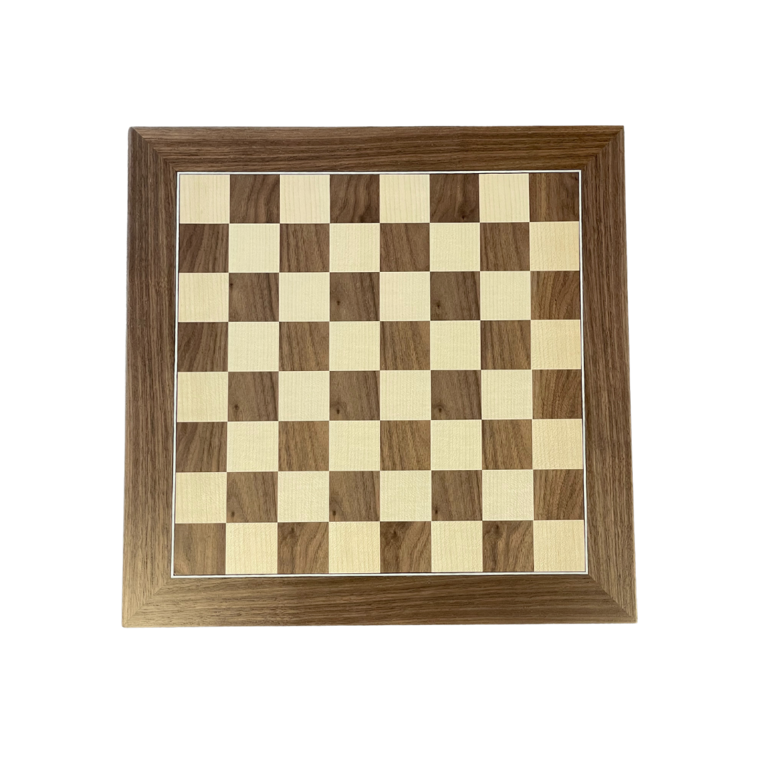 Dal Rossi Italy Chess Set 16" Board, With French lardy Chess Pieces, Boxwood / Sheesham 85mm Wooden Double Weighted