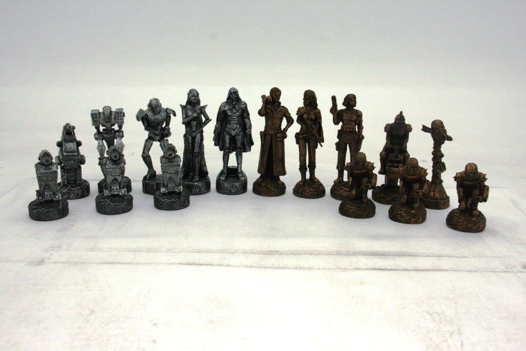 Dal Rossi  Mad Max Robot Chess Pieces Polyresin  ONLY