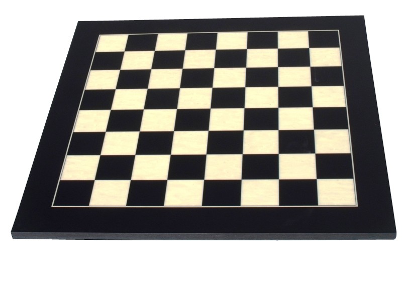 Dal Rossi Chess board, Black / Erable 50cm Chess Board