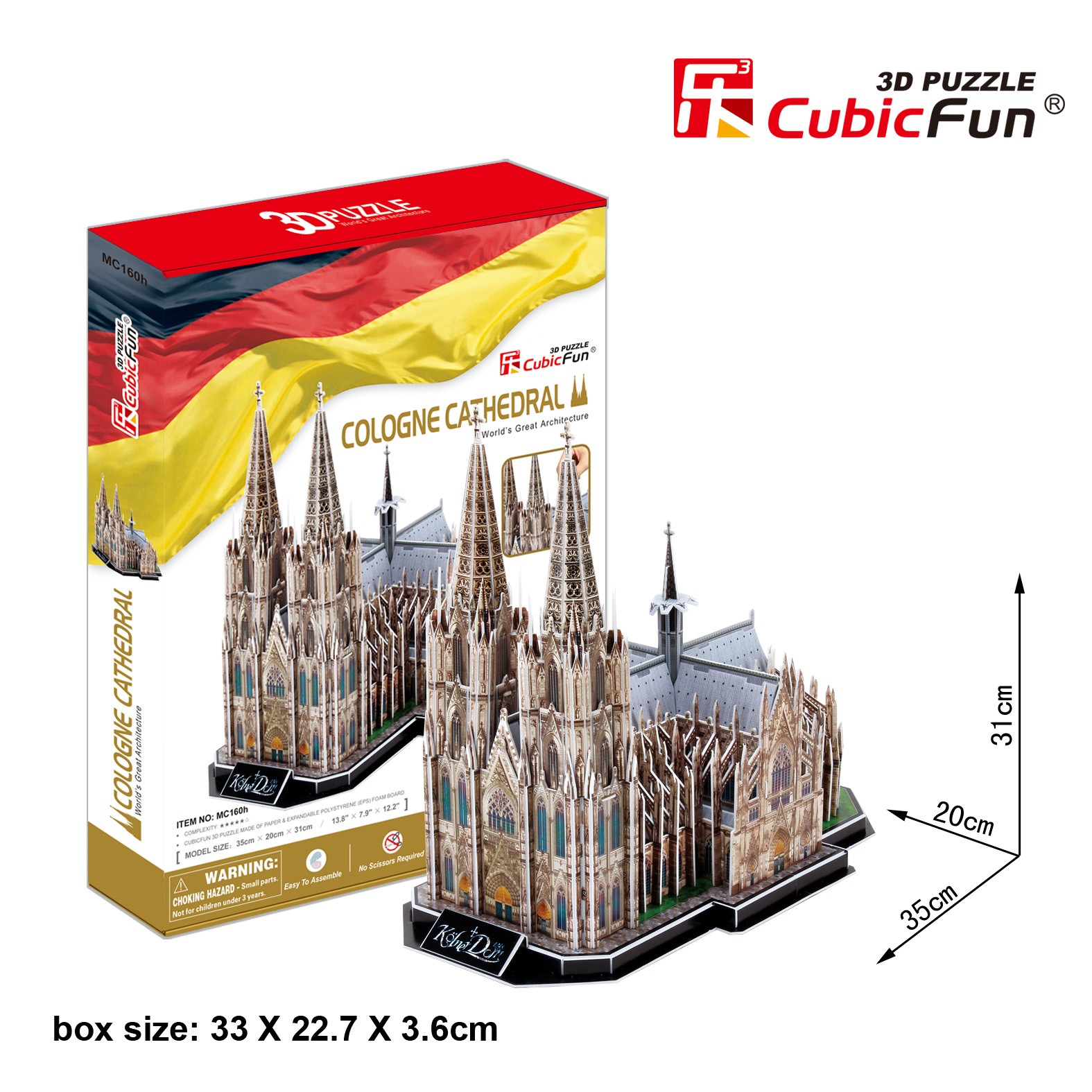 Cubic Fun - 3D Puzzle: Cologne cathedral