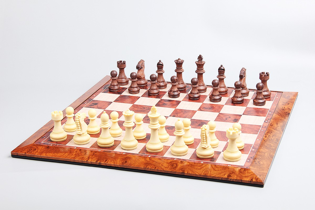 Magnetic Games - Magnetic Chess SET, ONLY Brown/White 16"