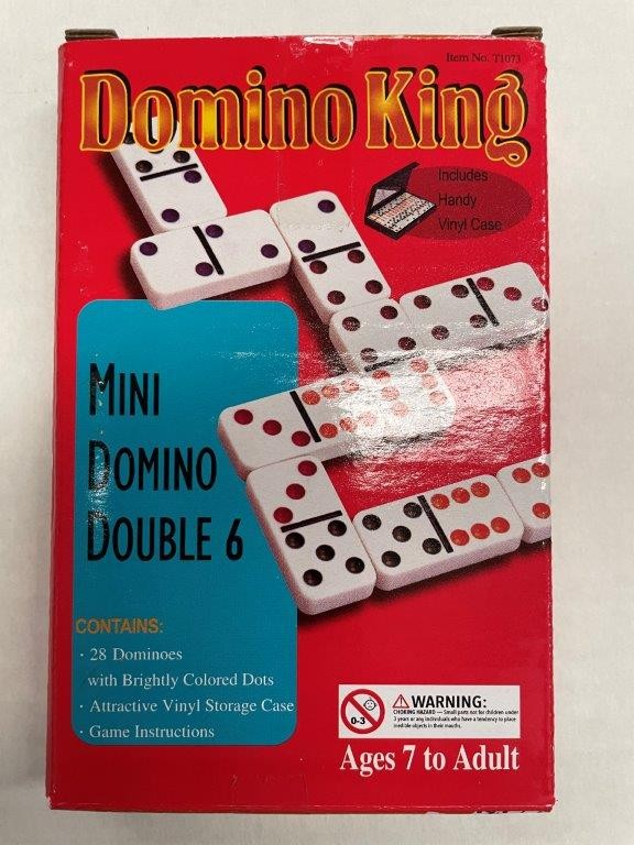 Dominoes - Domino King, colour dots, mini