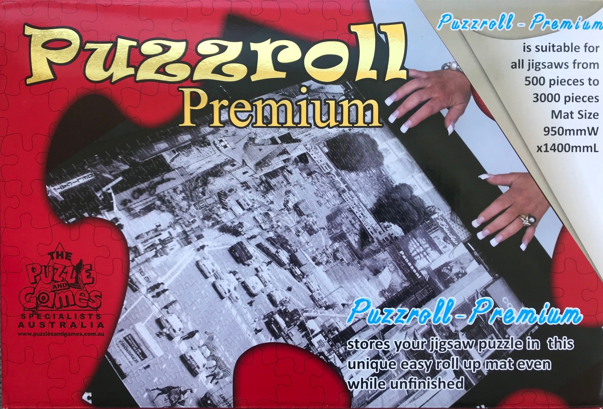 Jigsaw Puzzroll Premium - Jigsaw storage roll, Puzzroll Premium to suit 500-3000 piece, mat size 950cm x 1400cm