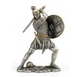 Dal Rossi Pewter MEDIEVAL WARRIOR - SHIELD IN LEFT HAND HOLDING Pewter Figurines height from 110mm to 160mm