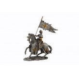 Dal Rossi Pewter MIDDLE ANCIENT KNIGHT - FLAG IN RIGHT HAND Pewter Figurines height from 110mm to 160mm