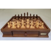 Dal Rossi Chess Set 16", With Wooden Chess Pieces 