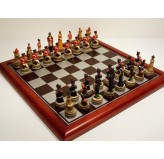Hand Painted Theme Polyresin Chess - Battle of Waterloo Chess pieces 75mm pieces, Board Not Include