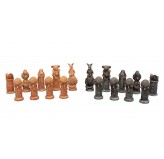  Dal Rossi Hand Paint - Australiana Chess pieces 75mm 