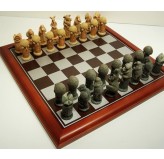  Hand Painted Theme Polyresin Chess - Australiana Chess pieces 75mm pieces, Board Not Include