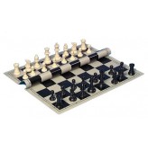 Chess pieces, plastic, weighted, 95mm
