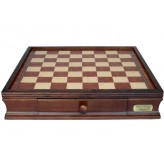 Dal Rossi  Chess BOX ONLY With Two Drawers 20" Walnut Finsh