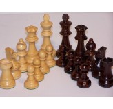 Chess Pieces - French lardy, Boxwood/Rosewood85mm Wood Double Weighted