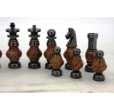 Dal Rossi Italy, Staunton Large Metal and Wood Chessmen ONLY