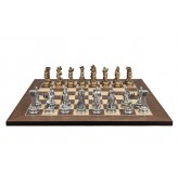 Dal Rossi Italy European Warriors on a Palisander / Maple, 50cm Chess Board