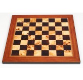 Dal Rossi Italy Walnut Shiny Finish Chess Board 40cm