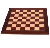 Dal Rossi Chess board, Palisander/Maple, 50cm Chess Board
