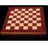 Dal Rossi Chess board, Mahogany/Maple, 40cm Chess Board