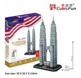 Cubic Fun - 3D Puzzle: "Petronas Towers"  (88pc)