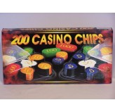 Casino Chips &Accessories - Casino chips, plastic box, numbered, 200pc