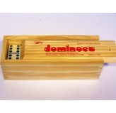Dominoes - Double six wooden box