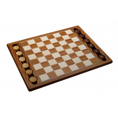 Dal Rossi Italy Wooden Checkers Set, board and pieces | Puzzles and ...