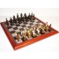 Hand Paint Chess Set - EgyptianTheme with 75mm pieces, 45cm With Board